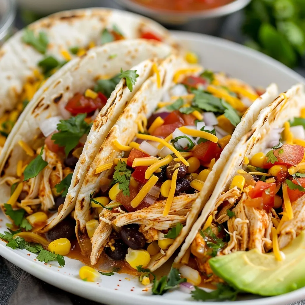 Creamy crockpot chicken topped with parmesan cheese and parsley.
