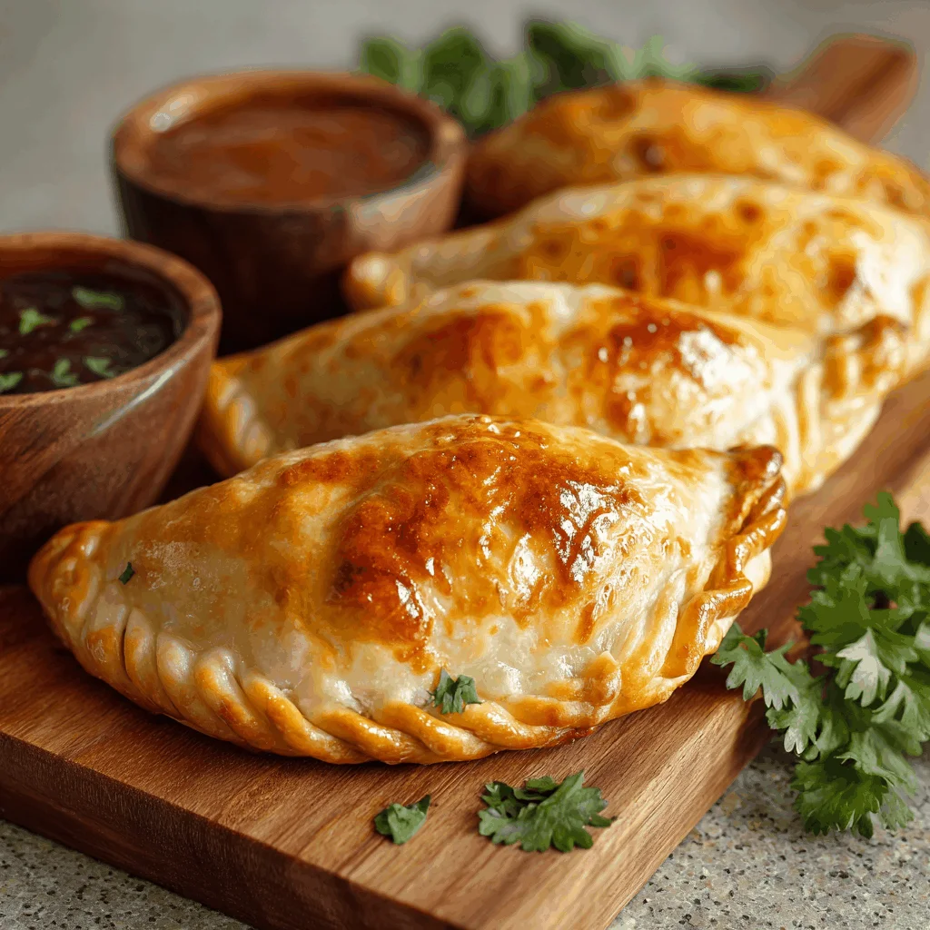 A delicious plate of Homemade Chicken Empanadas - Easy and Delicious!