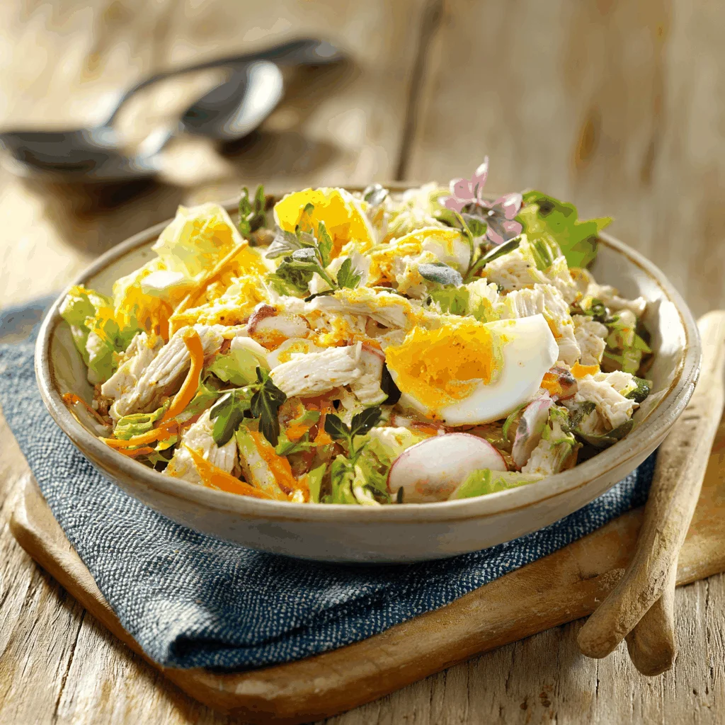 A delicious plate of Ensalada de gallina