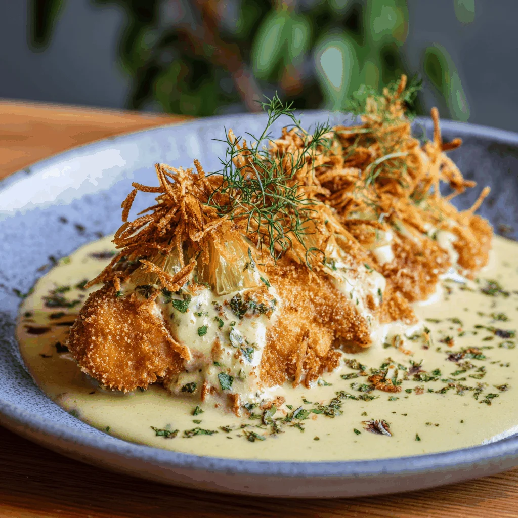 A delicious plate of Receta de Pechuga de Pollo a la Crema