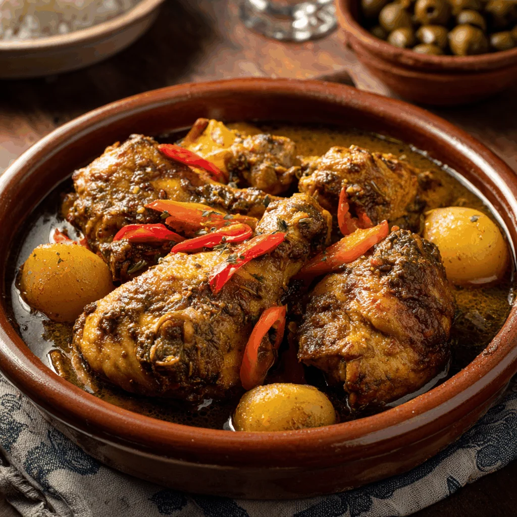 A delicious plate of Pollo Guisado Recipe (Chicken Stew) | Stew chicken recipe, Boricua recipes, Chicken dishes recipes