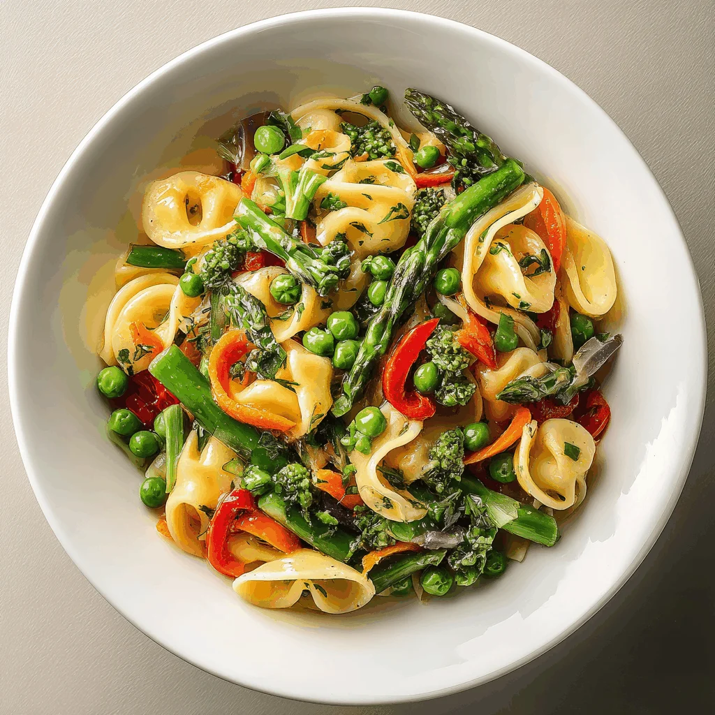 A delicious plate of Pasta Primavera