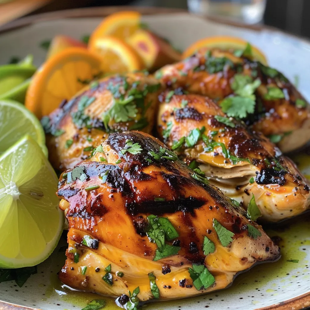 Platos de pollo a la plancha con ensalada de aguacate y guarniciones coloridas.