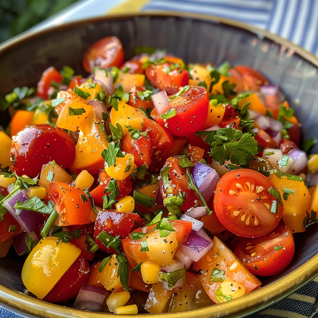 Ensalada de lentejas con atún, tomates cherry, aguacate y pipas de calabaza.