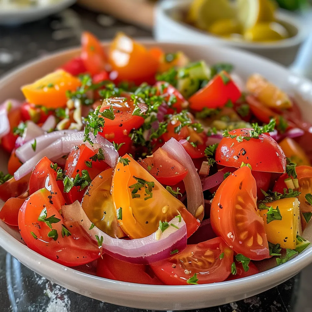 Ensalada de Lentejas Mediterránea con ingredientes frescos en un plato.