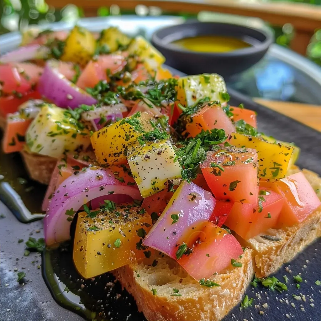 ['Ensalada colorida de sandía, pistache y menta.', 'Primer plano de una ensalada fresca con sandía y pistaches.', 'Ensalada vibrante con cubos de sandía, pepino y queso feta.', 'Detalle de ensalada de sandía con ingredientes saludables.']