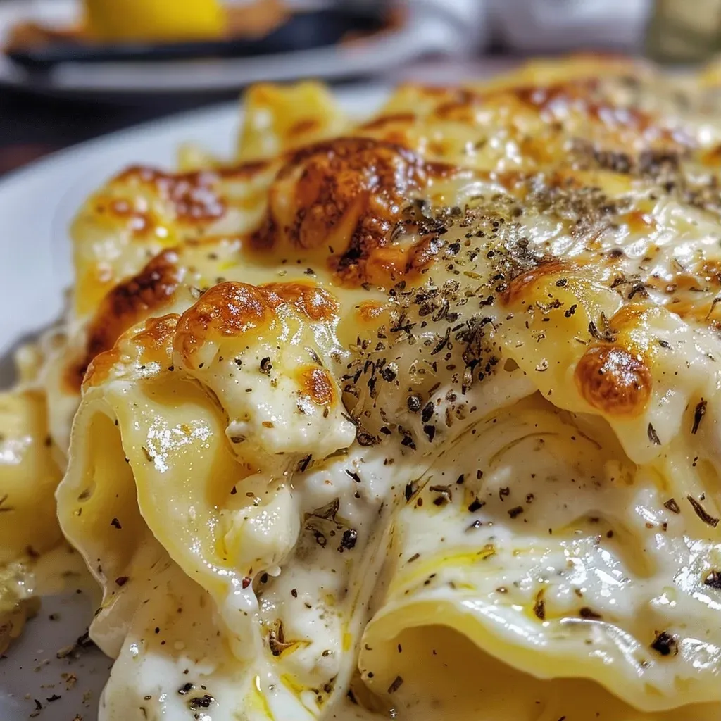 ['Pasta fresca rellena de mascarpone y trufa acompañada de albahaca y limón.', 'Plato de pasta fresca con relleno de mascarpone y trufa decorado con albahaca.', 'Detalle de pasta rellena con trufa y mascarpone, servido con ricotta y limón.', 'Pasta fresca con un colorido de albahaca y un toque de limón.']