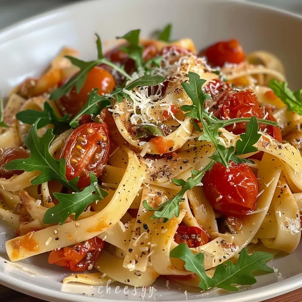 ['Plato de pasta vegana cremosa con tomates secos y vegetales frescos.', 'Fettuccine sin gluten con una salsa cremosa de tomates secos.', 'Detalle de pasta vegana con arúgula y tomates cherry en una mesa.', 'Pasta vegana cremosa con ingredientes frescos y coloridos.']