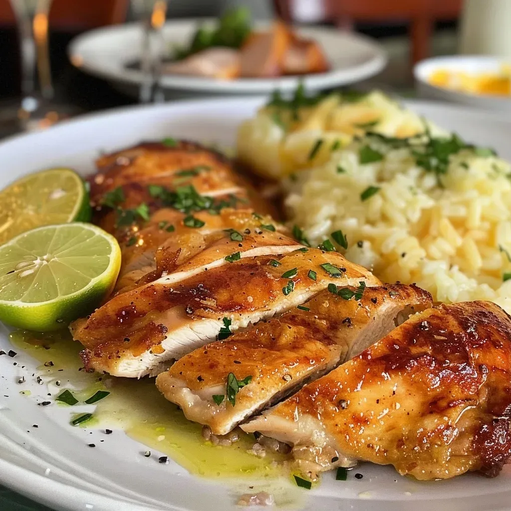 ['Pollo Internacional Cremoso servido con arroz y queso.', 'Pechugas de pollo en salsa cremosa acompañadas de arroz.', 'Primer plano de Pollo Internacional Cremoso con guisantes y jamón.', 'Plato de Pollo Internacional Cremoso con queso gratinado.']
