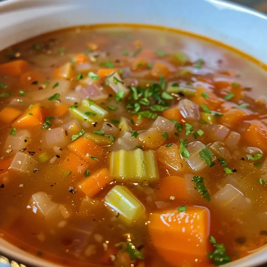 ['Sopa de zanahoria y apio en un recipiente blanco.', 'Primer plano de sopa de zanahoria y apio recién hecha.', 'Tazón de sopa de zanahoria y apio con ingredientes visibles.', 'Sopa de zanahoria y apio servida en un plato hondo.']