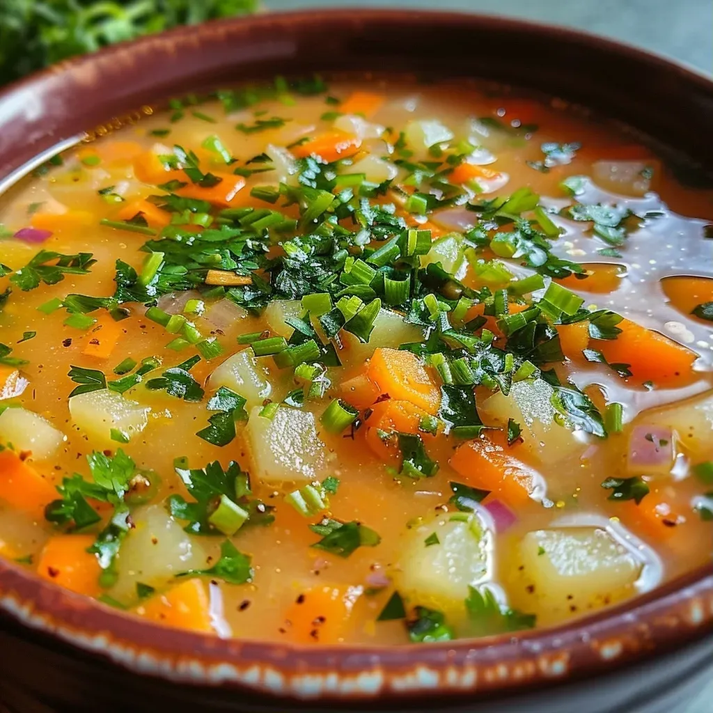 ['Sopa fría de zanahoria con jengibre en un tazón.', 'Primer plano de una sopa fría de zanahoria con jengibre.', 'Detalle de la sopa fría de zanahoria decorada con cilantro.', 'Sopa fría de zanahoria y jengibre servida en un plato hondo.']