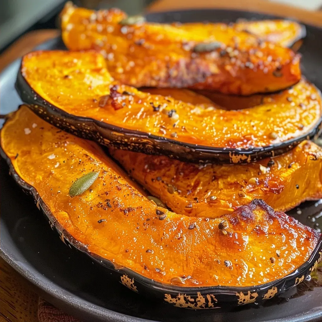 Calabaza dorada y crujiente cocinada en una airfryer.
