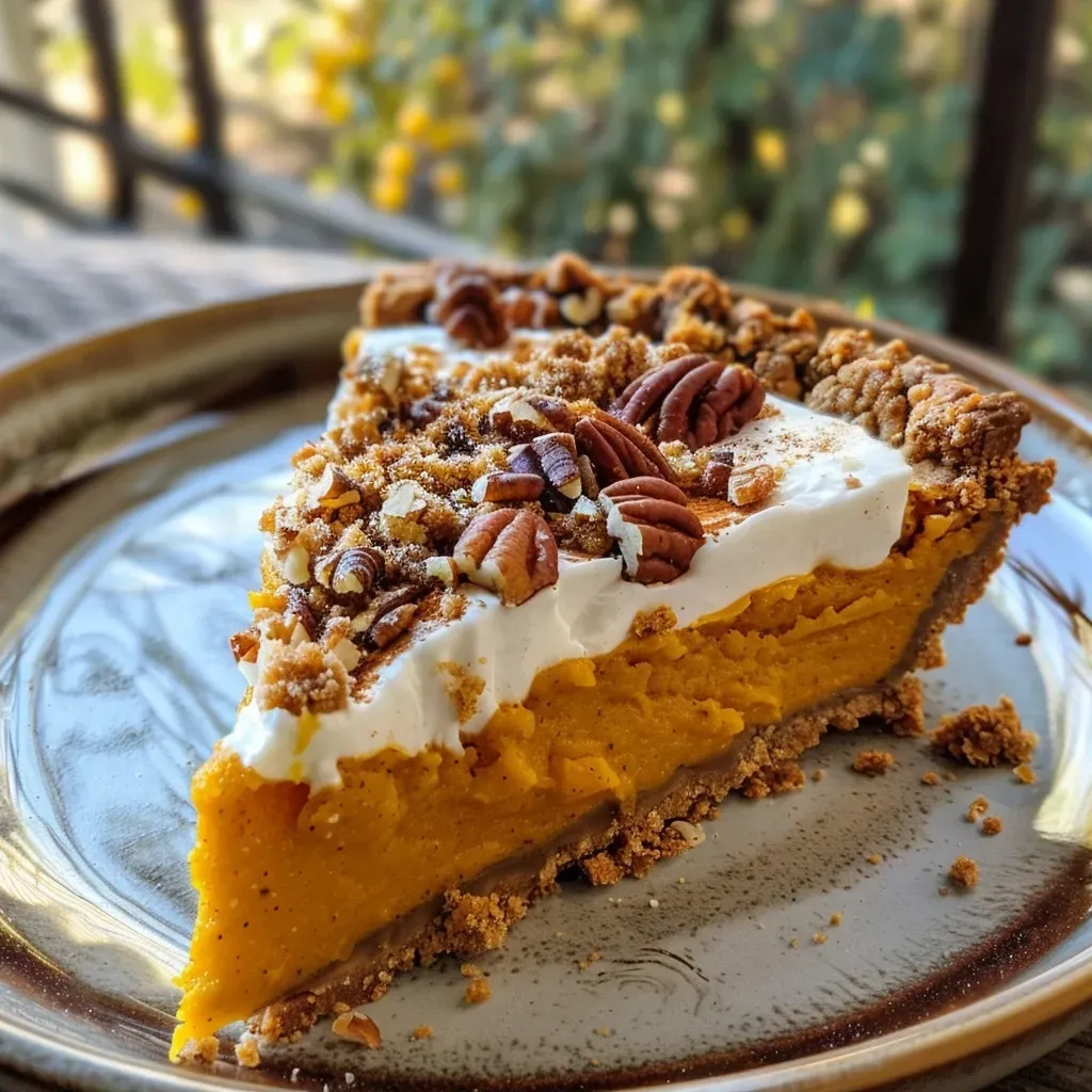 Primer plano de un delicioso Crisp de calabaza con textura crujiente.