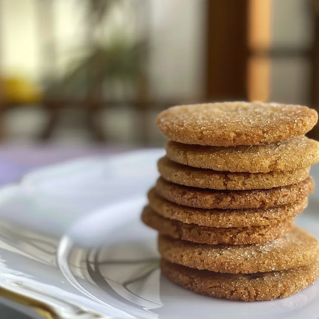 Galletas de jengibre crujientes en un plato.