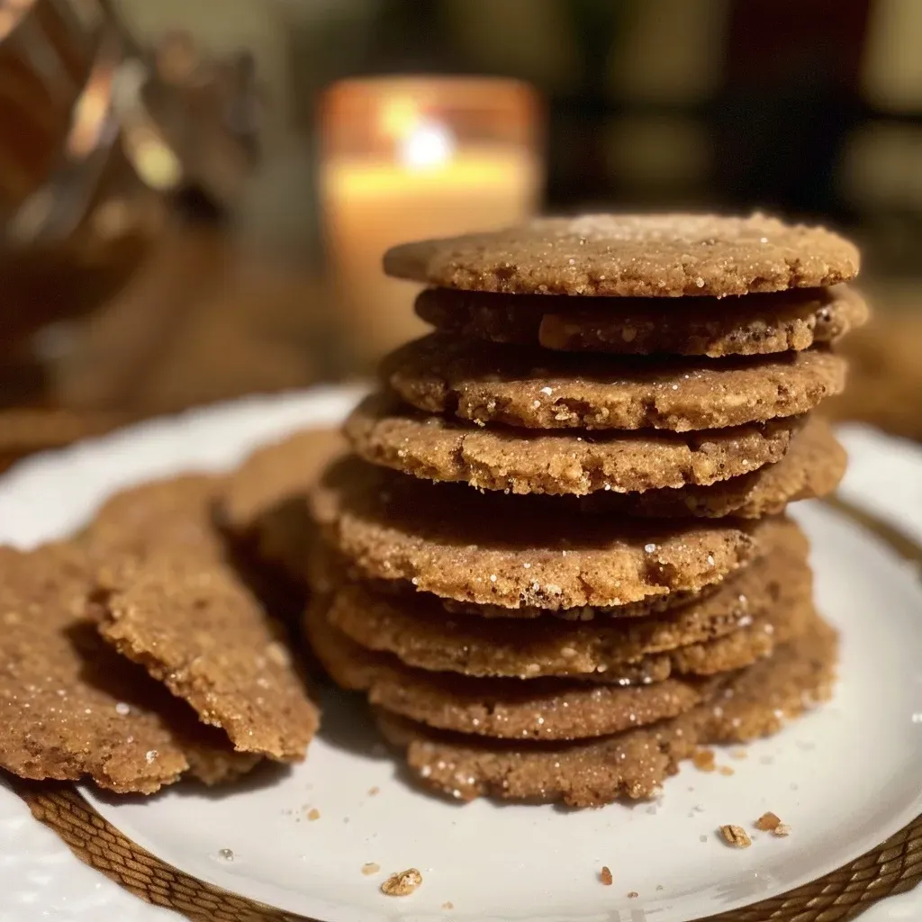 ['Galletas de jengibre saludables en primer plano.', 'Vista lateral de galletas de jengibre con detalles apetitosos.', 'Galletas saludables de jengibre con textura crujiente.', 'Galletas de jengibre decoradas, mostrando ingredientes saludables.']