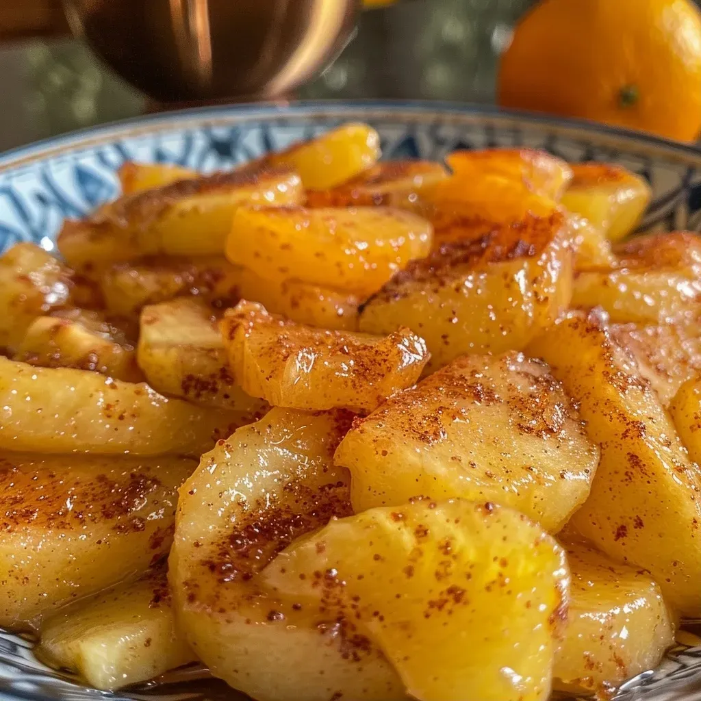 ['Manzanas doradas al horno con canela.', 'Placa con manzanas al horno y palos de canela.', 'Manzanas recién horneadas sin azúcar, decoradas con canela.', 'Detalle de manzanas al horno espolvoreadas con canela molida.']