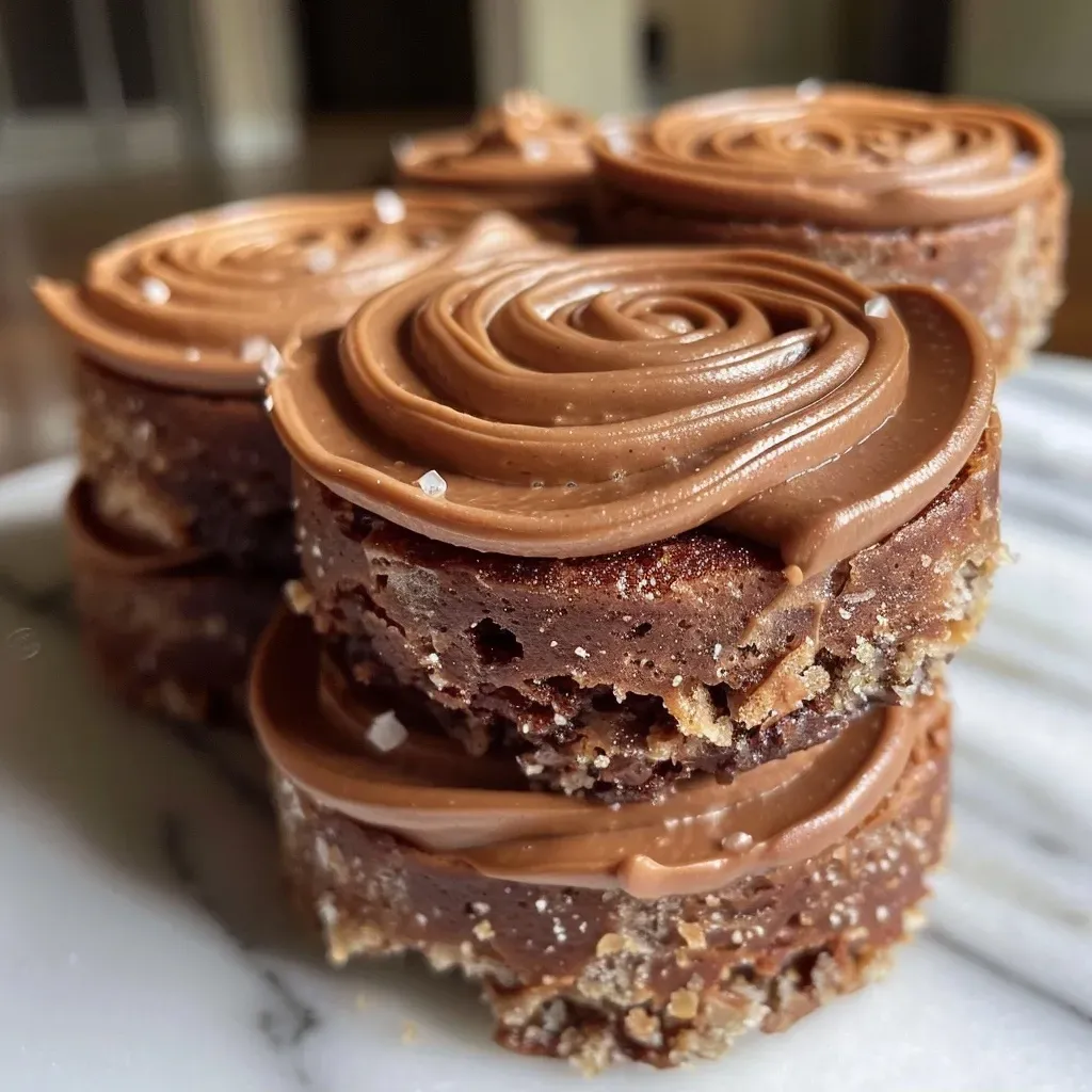 Mini rollos de canela de chocolate con glaseado.