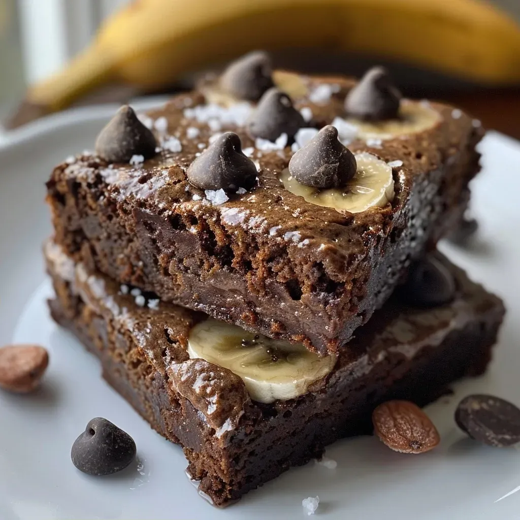Pan de plátano alto en proteínas con trozos de chocolate.