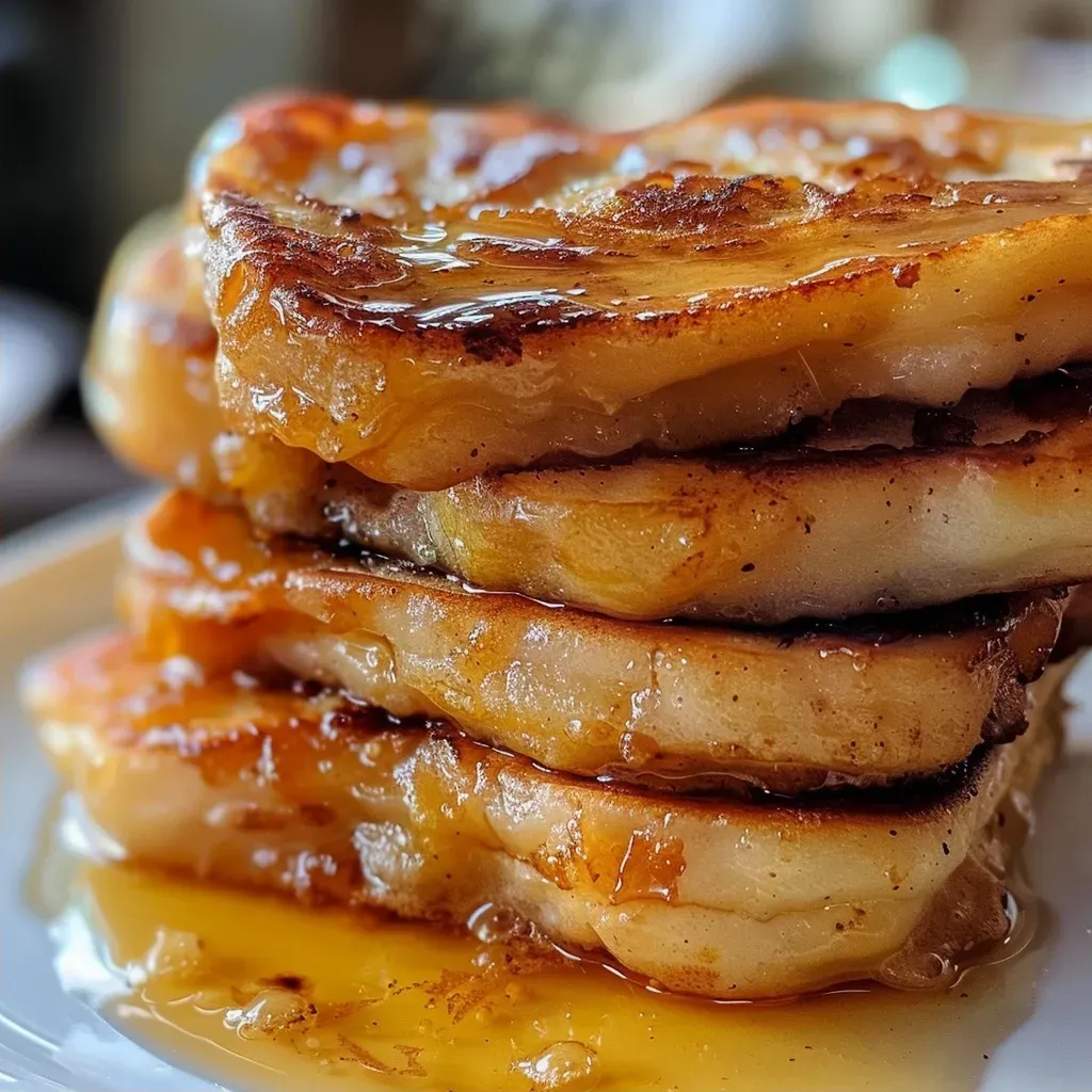 Panqueques de lentejas recién cocinados, jugosos y dorados.