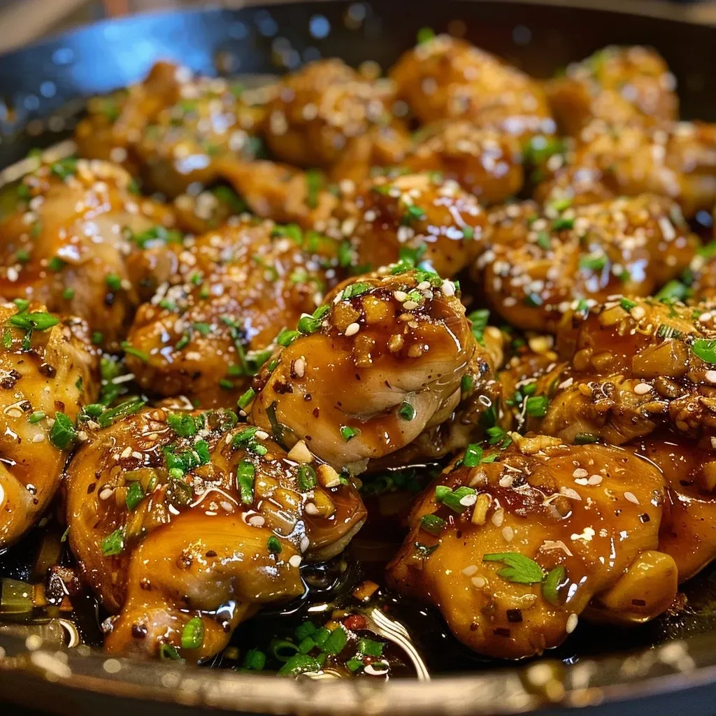 Pollo a la miel jugoso en olla de cocción lenta.