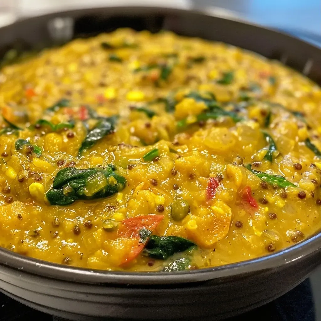 ['Pudla de moong dal con espinacas y especias.', 'Detalle de chilla de moong dal con ingredientes frescos.', 'Vista lateral de Pudla crujiente y jugoso.', 'Primer plano de chilla de moong dal preparado.']