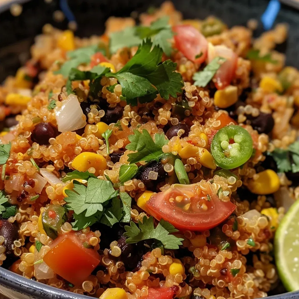 Quinoa mexicana cocinándose en una olla.