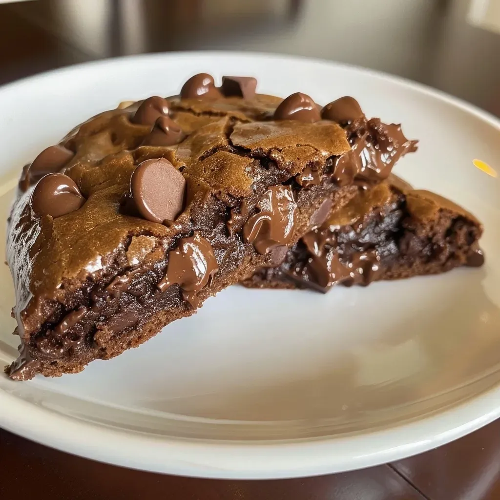 ['Galletas de chocolate apiladas con trozos de chocolate.', 'Primer plano de chocolate cookie crumble delight.', 'Vista lateral de galletas de chocolate con textura crujiente.', 'Galletas de chocolate con chispas, mostrando su interior jugoso.']
