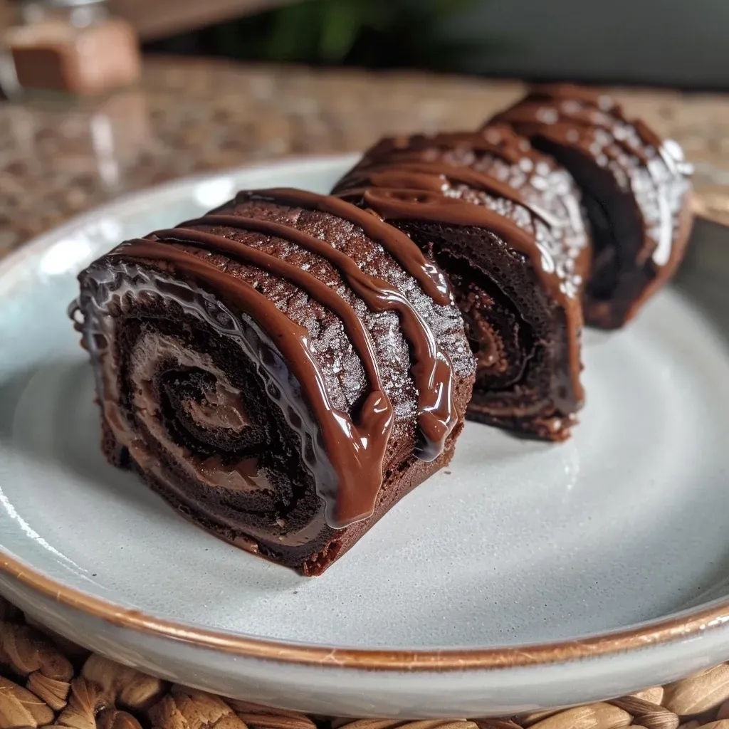 Rollos de chocolate esponjosos con canela en primer plano.