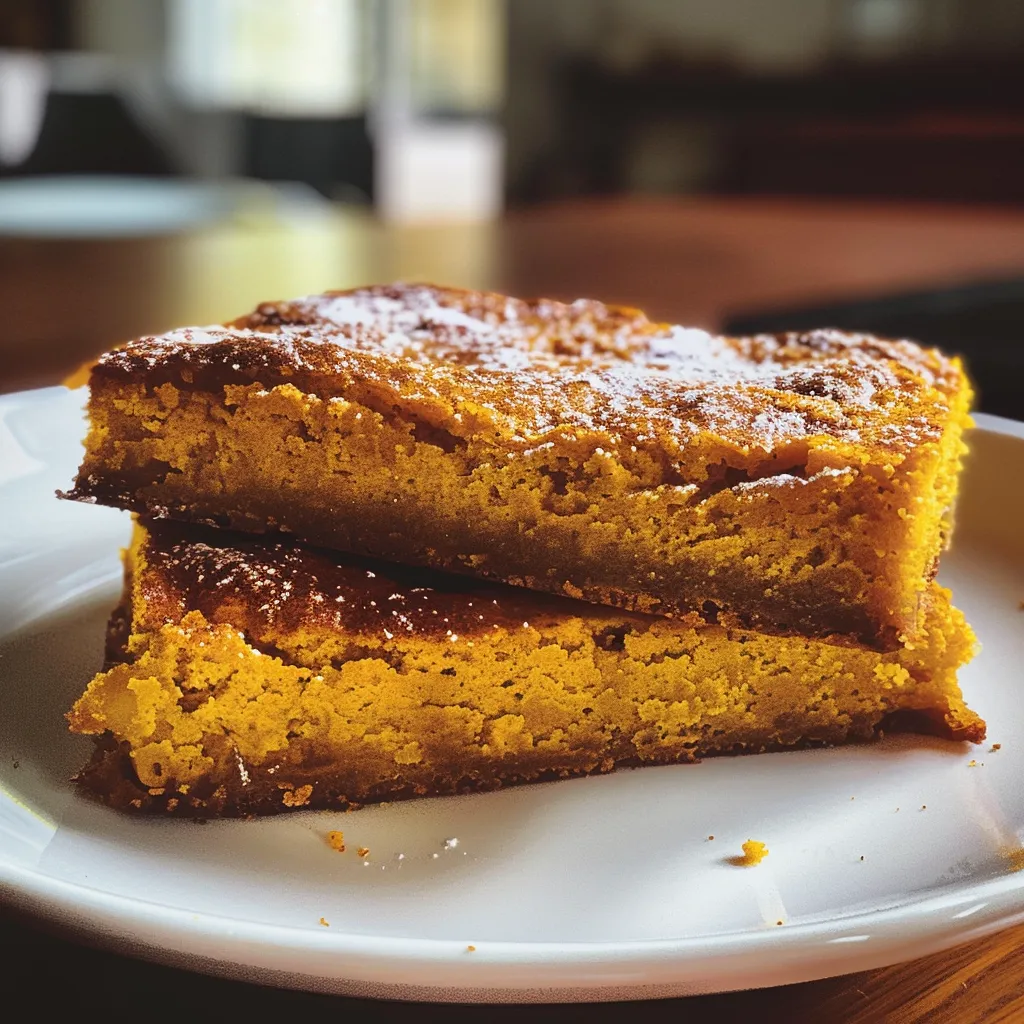 ['Pan de calabaza proteico en primer plano.', 'Delicioso pan de calabaza con textura jugosa.', 'Vista lateral del pan de calabaza rico en proteínas.', 'Pan de calabaza dorado y nutritivo.']
