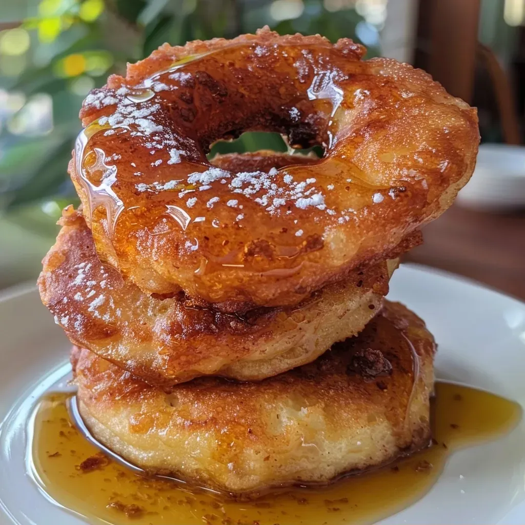 Donas horneadas de sidra de manzana en primer plano.