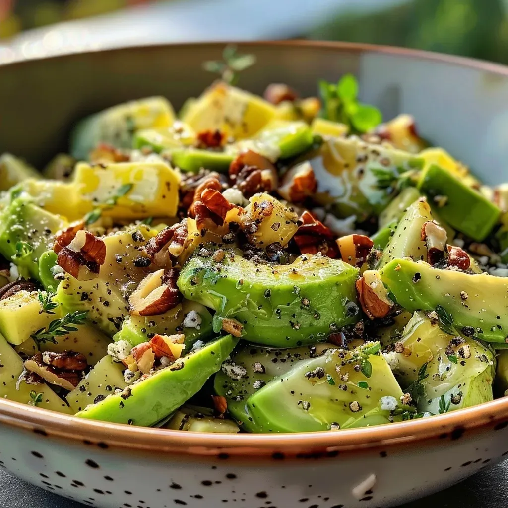 Primer plano de ensalada colorida con remolacha y aguacate.
