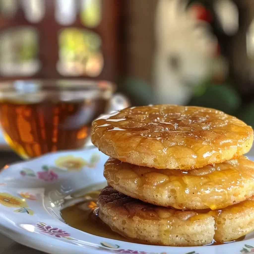 Galletas de jengibre y miel dispuestas sobre una superficie.