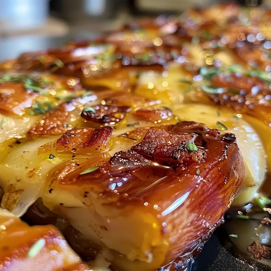 Primer plano de higos con queso de cabra y miel.