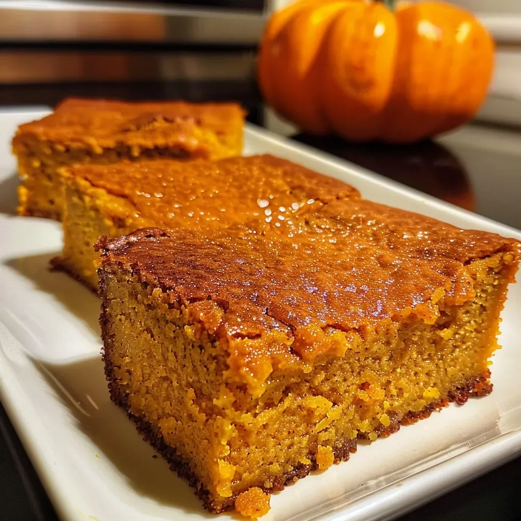 Pan de calabaza keto con relleno de queso crema, visto de lado.
