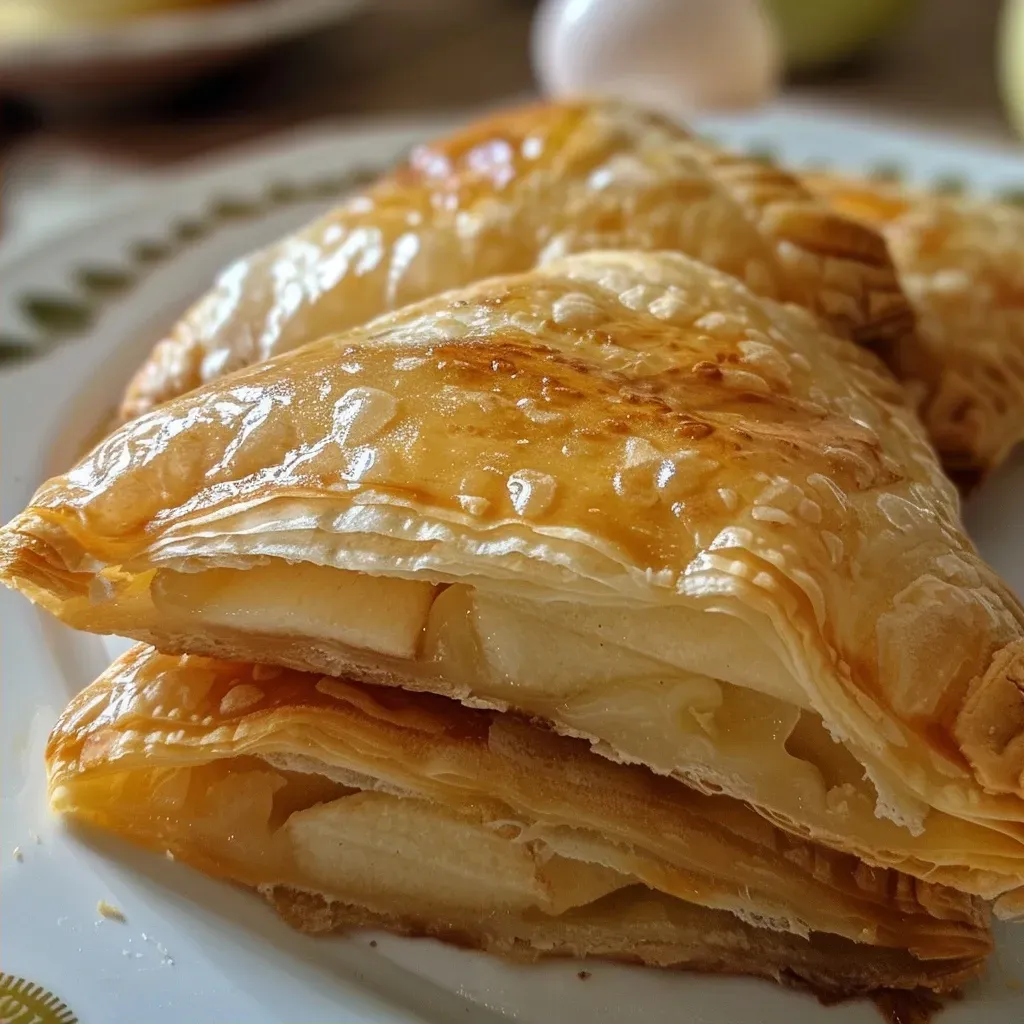 Detalle de pastelitos de manzana listos para disfrutar.