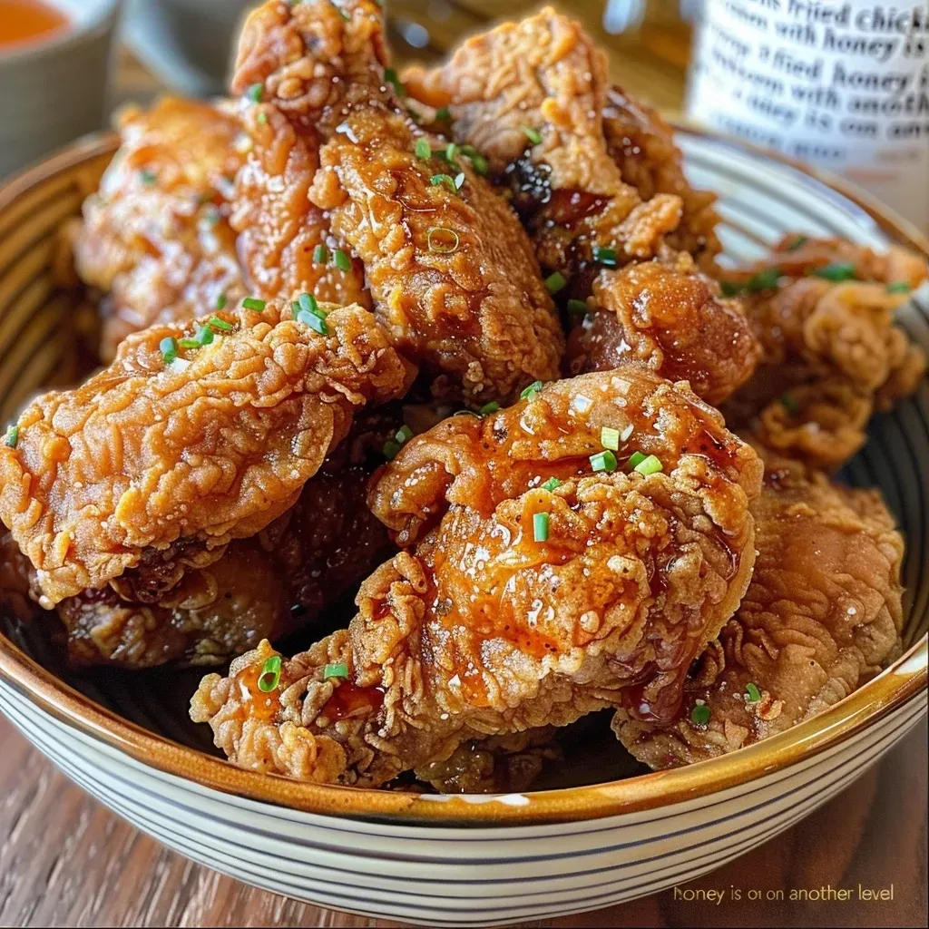 Este pollo frito con miel picante es de otro nivel 🔥🍗
