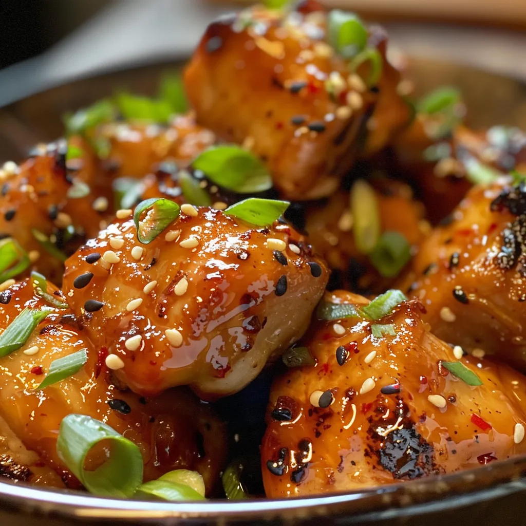 Pollo jugoso con miel y ajo fácil