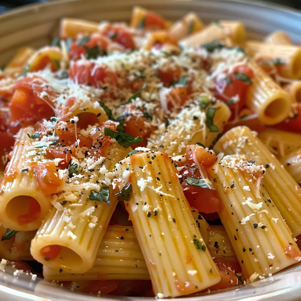 Pasta À La Tomate Et Ricotta